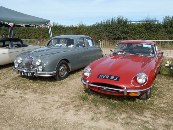 History shows that any model bearing the ‘Jaguar’ name will eventually pass through the ‘banger’ stage to become regarded as a classic car worthy of preservation. These two beauties (a ‘Mark 1’ saloon and an E-Type) were at the 2013 Great Dorset Steam Fair.