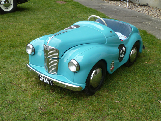 ‘Correct’ in every detail, and topping the wishlist of so many youngsters in the 1950s/60s, the Austin J40 pedal car was manufactured to very high standards – like the full-size A40 on which it was based. This one was spotted at Goodwood.