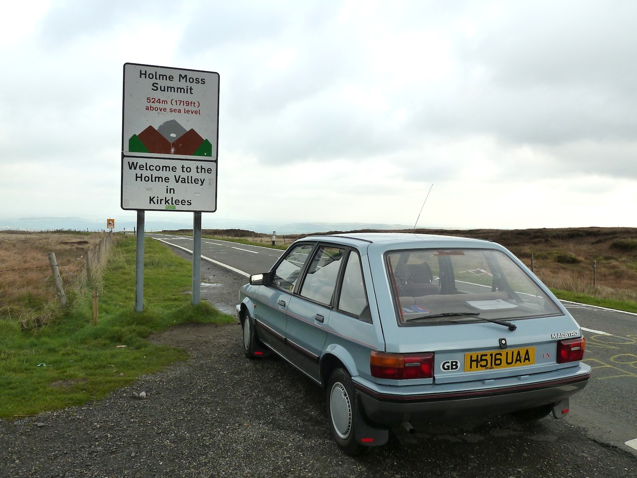 "On Top of The World?" on Holme Moss summit.
