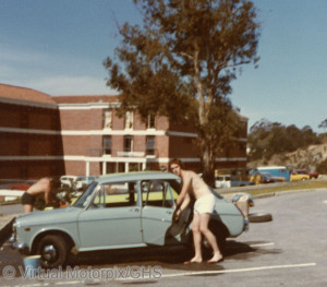 My Austin 11-55 at Rhodes University in Grahamstown, South Africa.