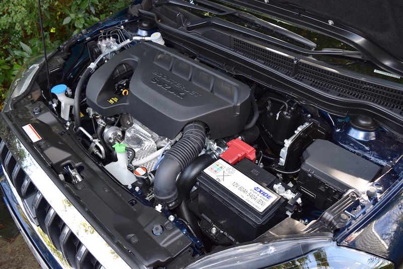 The four cylinder, 16 valve 1.4 litre Boosterjet K14C petrol motor in our test car.