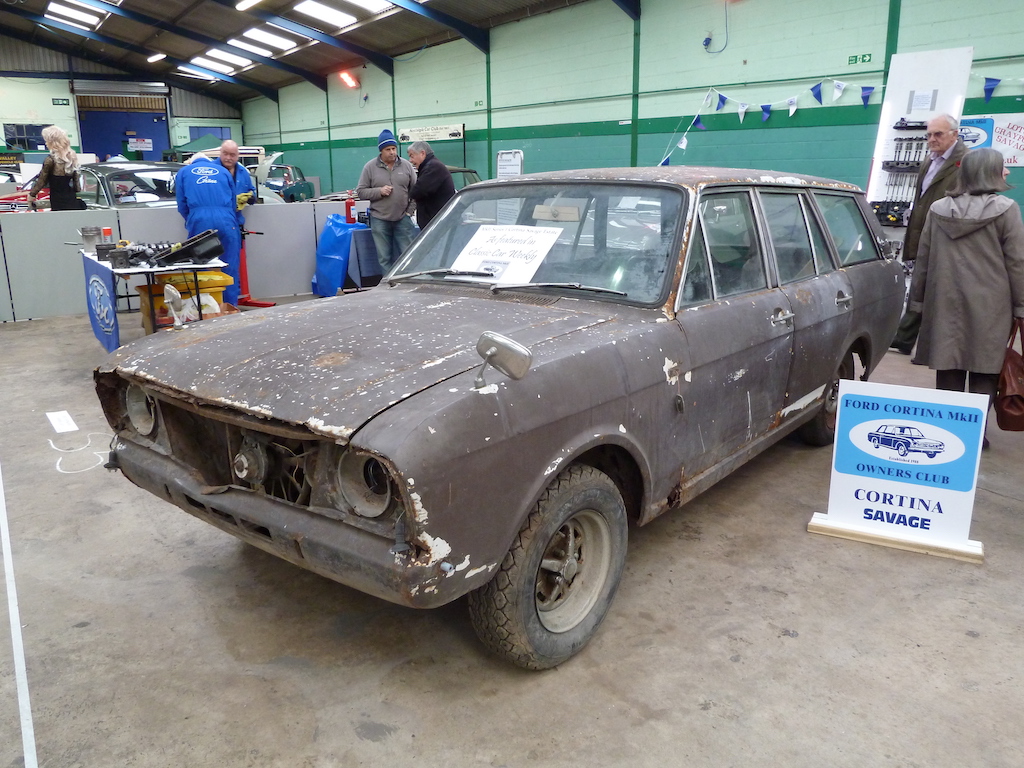 A fast and practical classic – a rare Ford Cortina Savage V6 estate car was one of the vehicles in the Ford Cortina Mark II Owners' Club display.